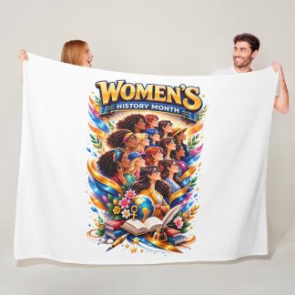 Women’s History Month – Powerful & Colorful Femini Fleece Blanket