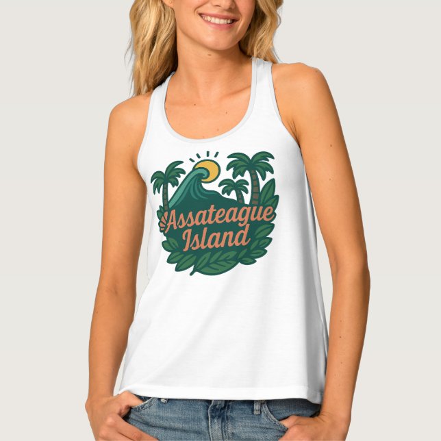 Women’s i love Assateague Island Tank Top (Front)
