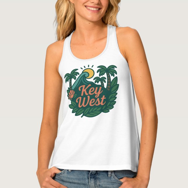 Women’s i love Key West Tank Top (Front)