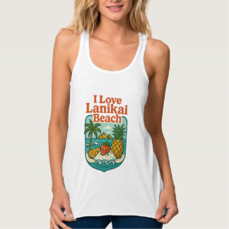 Women’s i love Lanikai Beach Tank Top