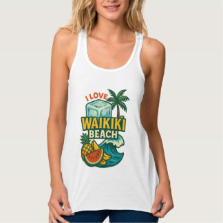 Women’s i love Waikīkī Beach Tank Top