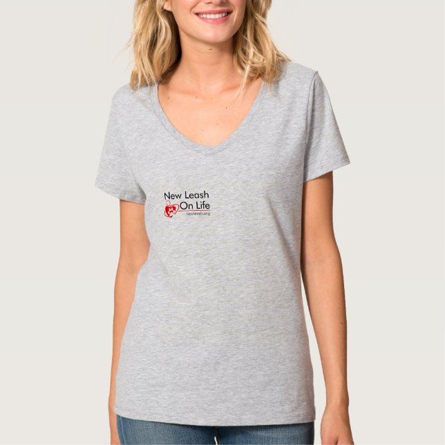 Women’s Large NLOL Logo T-Shirt – Gray (Front)