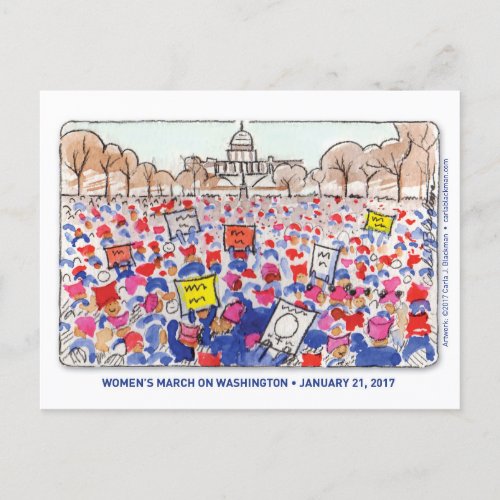 Womens March Postcard