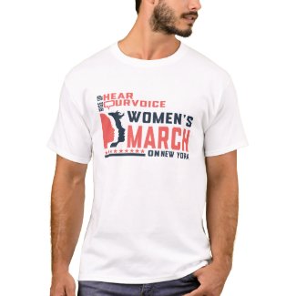 Women;s march Rise up Hear urvoice on New york T-Shirt