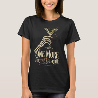 Women’s Skeleton Martini Halloween Shirt