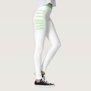 Women’s white leggings, yoga pants, activewear leggings