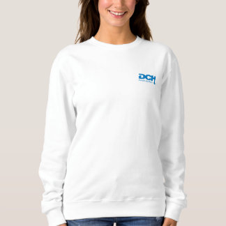 Women’s - White - Sweater - DCH Blue Logo