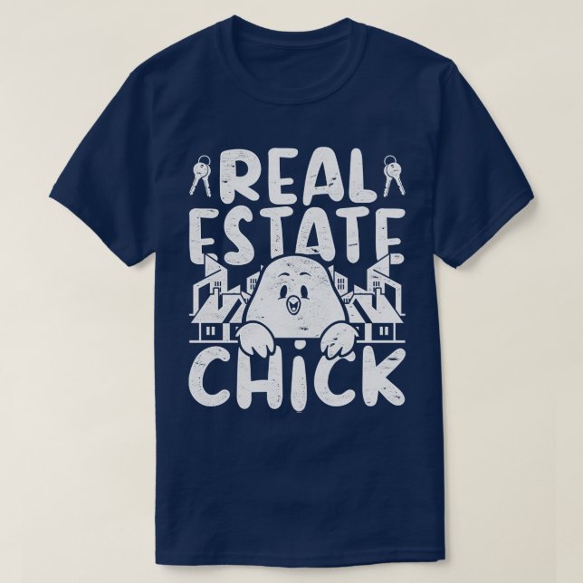 Women Salesperson Home Retail Funny Real Estate Ag T-Shirt (Design Front)