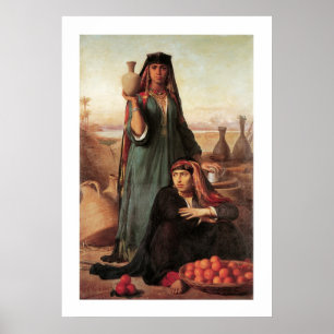 Women Selling Water and Oranges... Poster