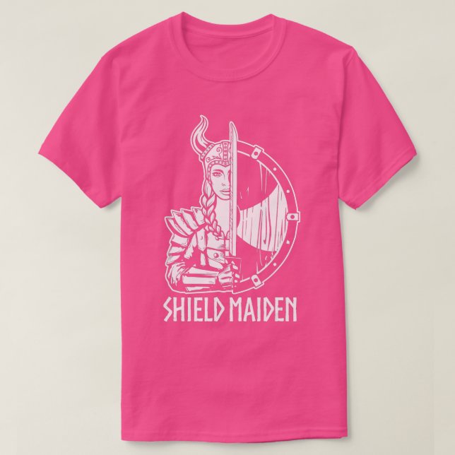 Women Shield Maiden   Girl Viking  T-Shirt (Design Front)