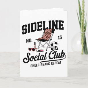 Women Sideline Social Club Soccer Mom Game Day _2 Card