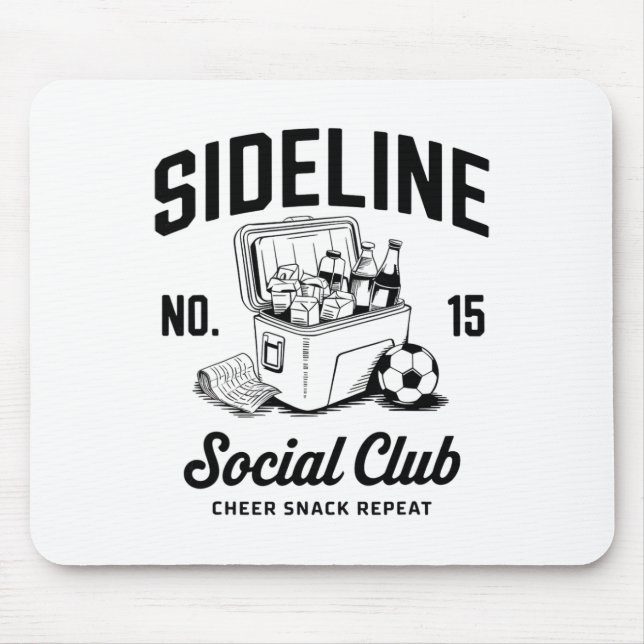 Women Sideline Social Club Soccer Mom Game Day _4  Mouse Pad (Front)