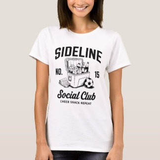 Women Sideline Social Club Soccer Mom Game Day _4 T-Shirt