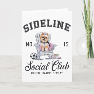 Women Sideline Social Club Soccer Mom Game Day _7 Card