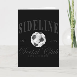 Women Sideline Social Club Soccer Mom Game Day Mot Card