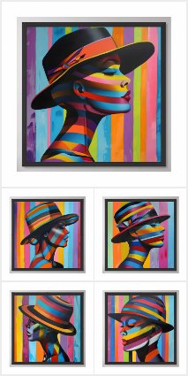 Women Silhouettes Colorful