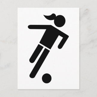 Women soccer postcard