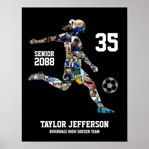 Women Soccer Team Sports Custom Photo Collage