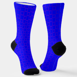 Women socks, Blue Purple classic design Socks