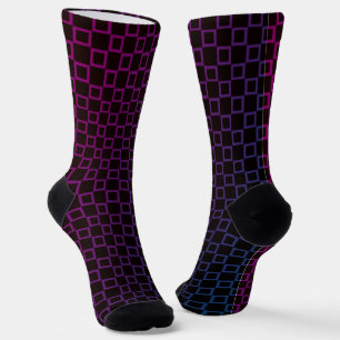 Women socks with  Black Purple classic design