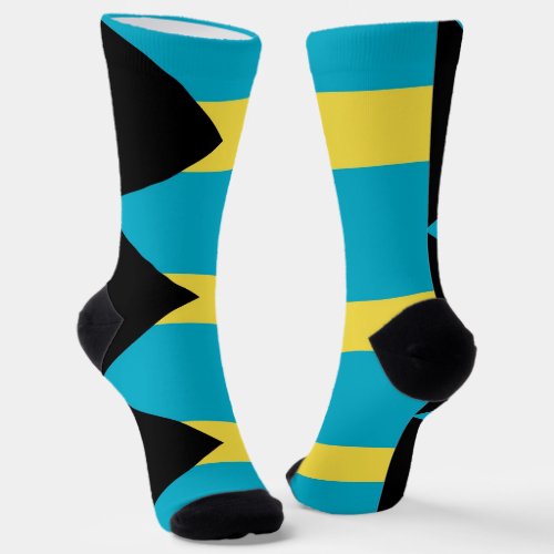 Women socks with flag of Bahamas