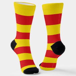 Women socks with flag of Catalonia