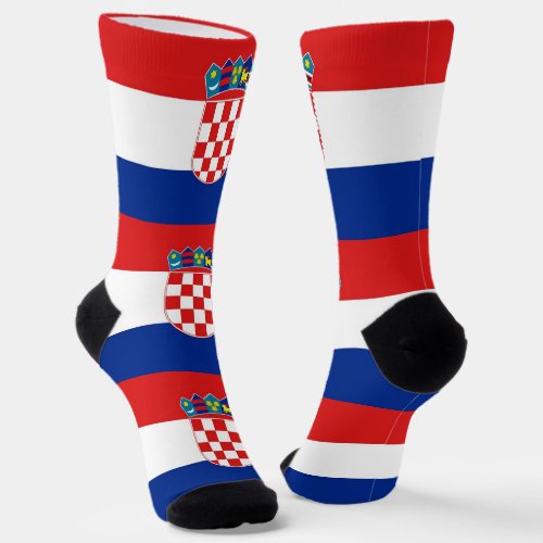 Women socks with flag of Croatia