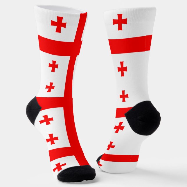 Women socks with flag of Georgia (Angled)