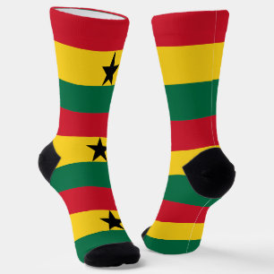 Women socks with flag of Ghana