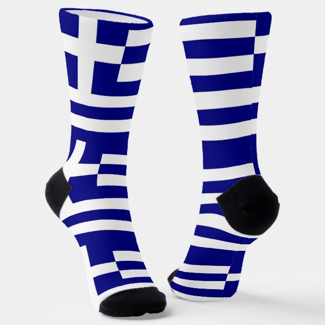 Women socks with flag of Greece (Angled)