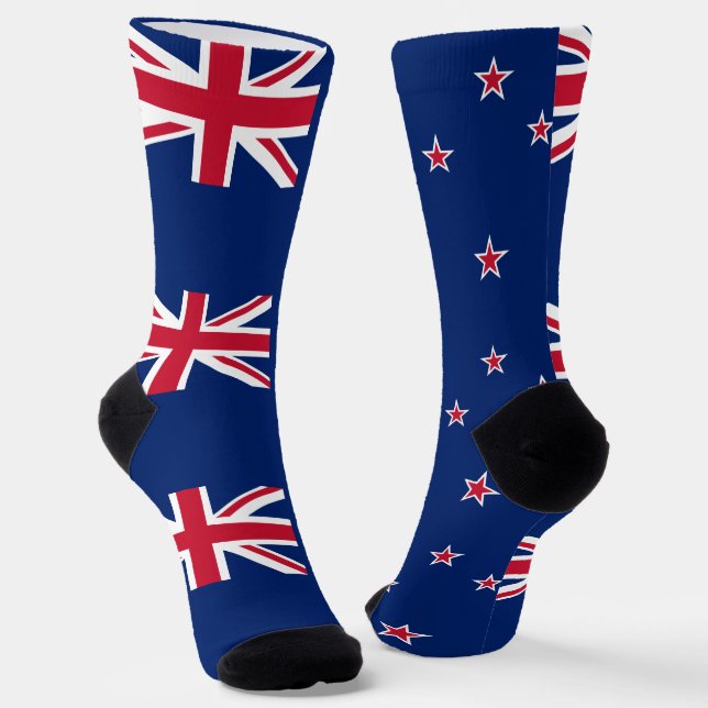 Women socks with flag of New Zealand (Angled)