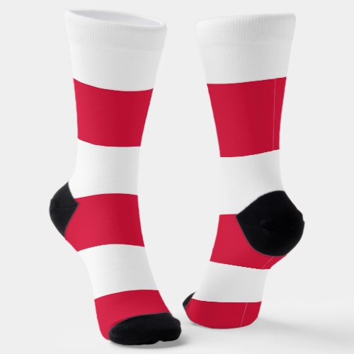 Women socks with flag of Poland