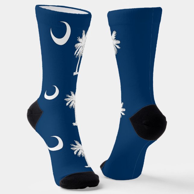 Women socks with flag of South Carolina (Angled)
