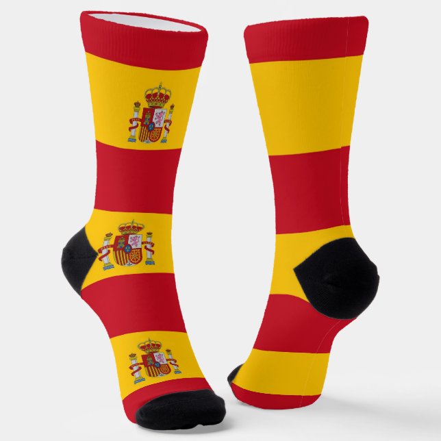 Women socks with flag of Spain (Angled)