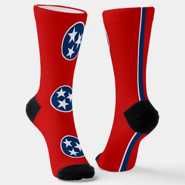 Women socks with flag of Tennessee (Angled)