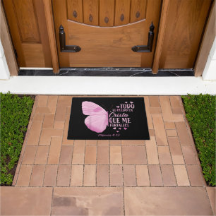Women Spanish Religious Verse Sayings Doormat