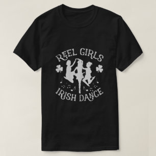 Women St Patricks Day Reel Girl Irish Dance Green T-Shirt