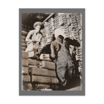 Women Stacking Gas Cans for Shipping WWII