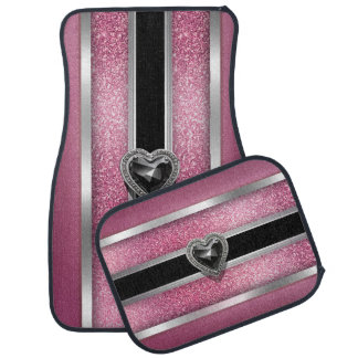 Women, style, glitter, cute, girly, pattern Car Floor Mat