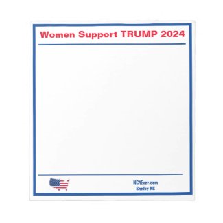 Women Support TRUMP 2024 notepad