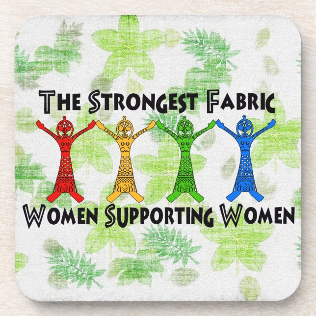 Women Supporting Women Beverage Coaster (Front)