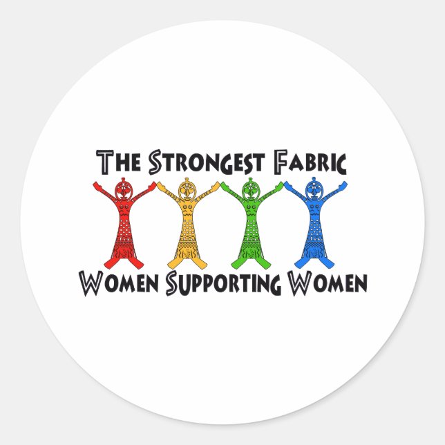 Women Supporting Women Classic Round Sticker (Front)