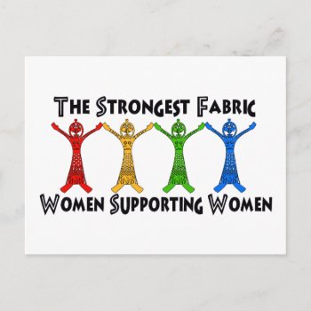 Women Supporting Women Postcard by orsobear at Zazzle