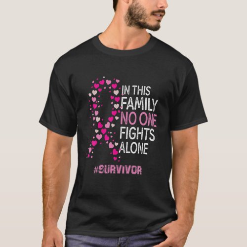 Women Survivor Pink Ribbon Breast Cancer Awareness T_Shirt