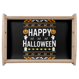 Women Swedish Vallhund Halloween Lazy Ugly Costume Serving Tray