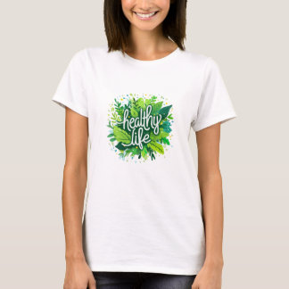 Women T-Shirt Design Theme For Healthy Life