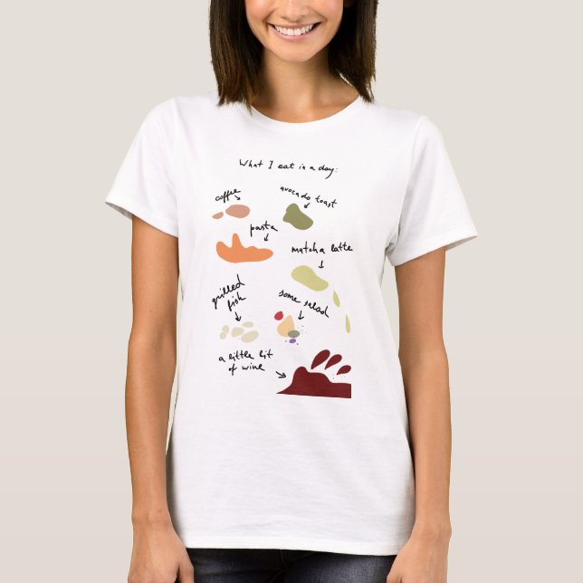 Women T-Shirt with a funny stains prints (Front)