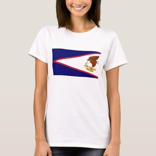 Women T Shirt with Flag of American Samoa