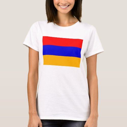 Women T Shirt with Flag of Armenia