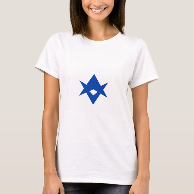 Women T Shirt with Flag of Toyota City, Japan (Front)